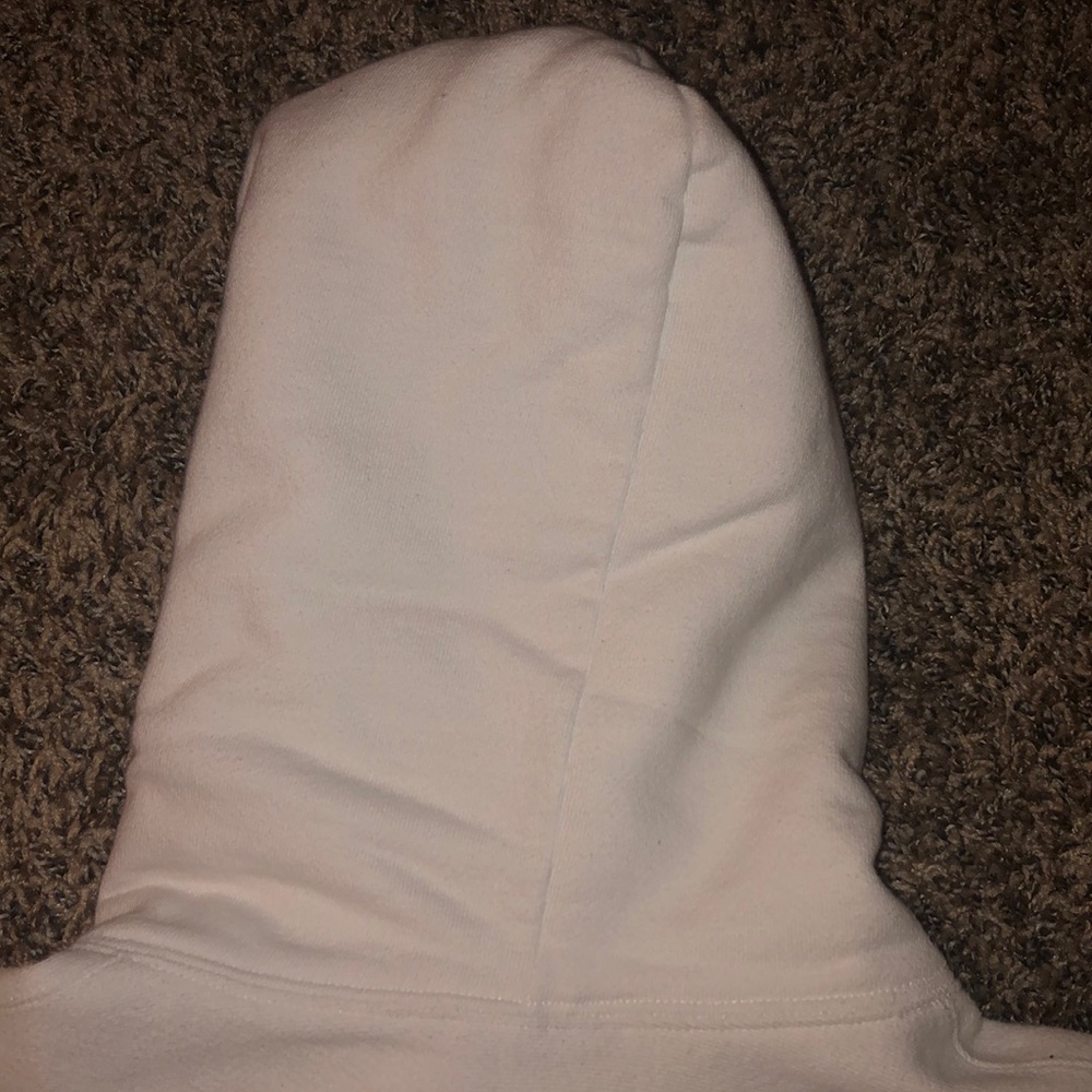 GIRLS MEDIUM WHITE CHAMPION HOODIE - Picture 7 of 7